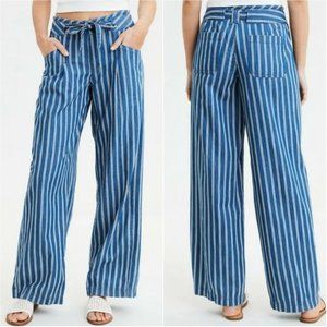 American Eagle | High-Waisted Striped Palazzo Pant